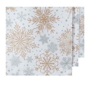 Set of 8 snowflake placemats